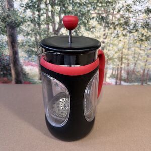 Bodum French Coffee Press Red & Black 15 Ounces